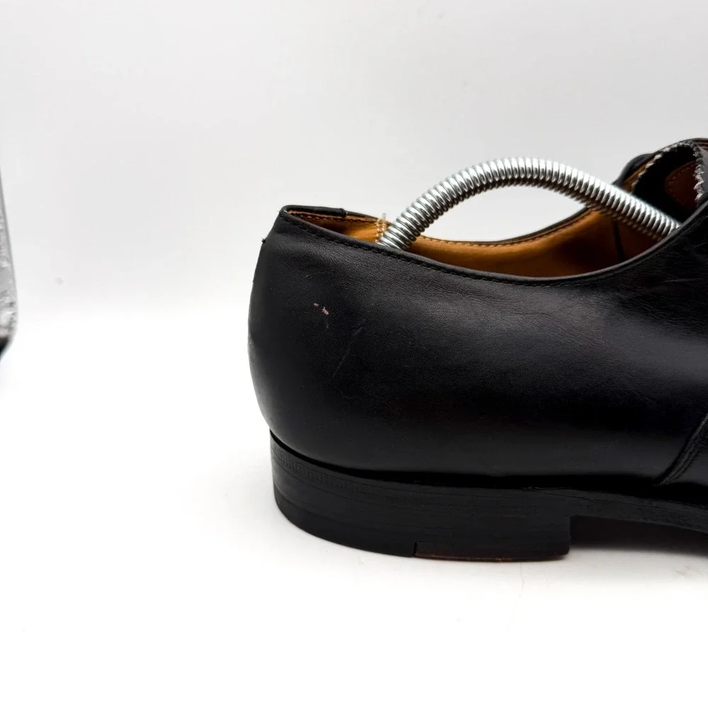 Alden 932 Plain Toe Bal Oxford Mens Size 11 B/D Black Leather Dress Shoes